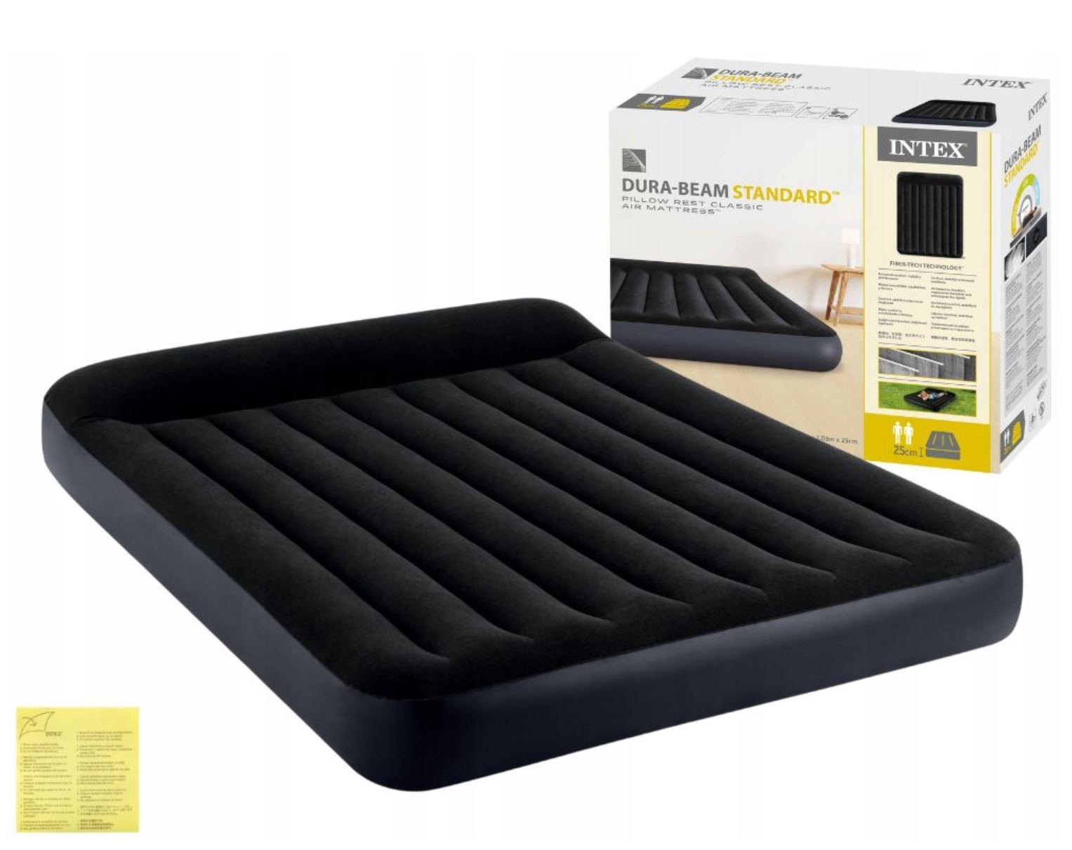 Надувний матрац 203 x 152 x 25 см PILLOW REST CLASSIC