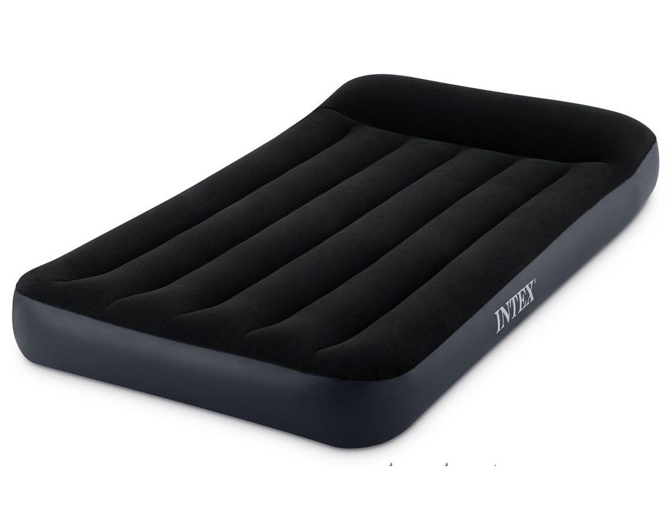 Надувний матрац 191 x 99 x 25 см з підголовником, електронасос PILLOW REST CLASSIC